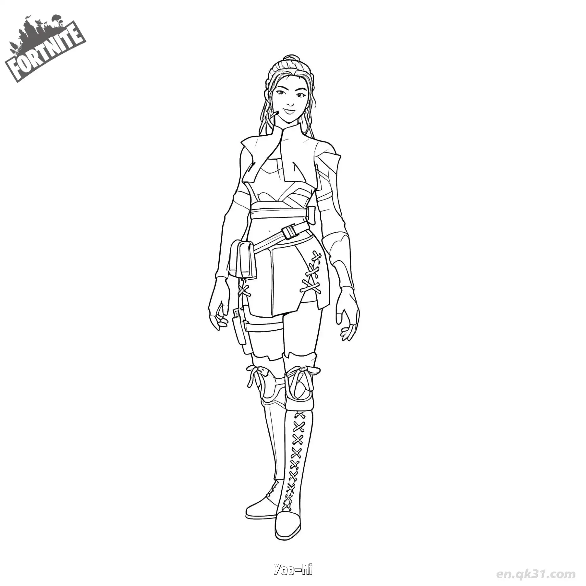 免费 优美 02简笔画 素描 涂鸦 - 免费可打印堡垒之夜 下载PDF 简笔画涂色页